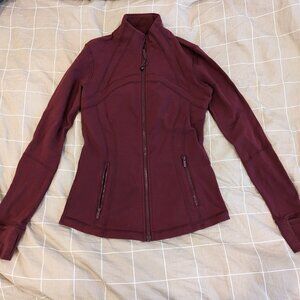 Lululemon Define Jacket Size 6 Red Merlot